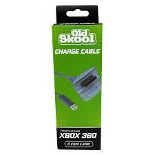Old Skool - Xbox 360 Charge Cable - White